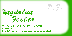 magdolna feiler business card